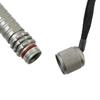 Heavy and Sturdy LED Flashlight Made of Metal with Simple Waterproofing for a Secure Grip