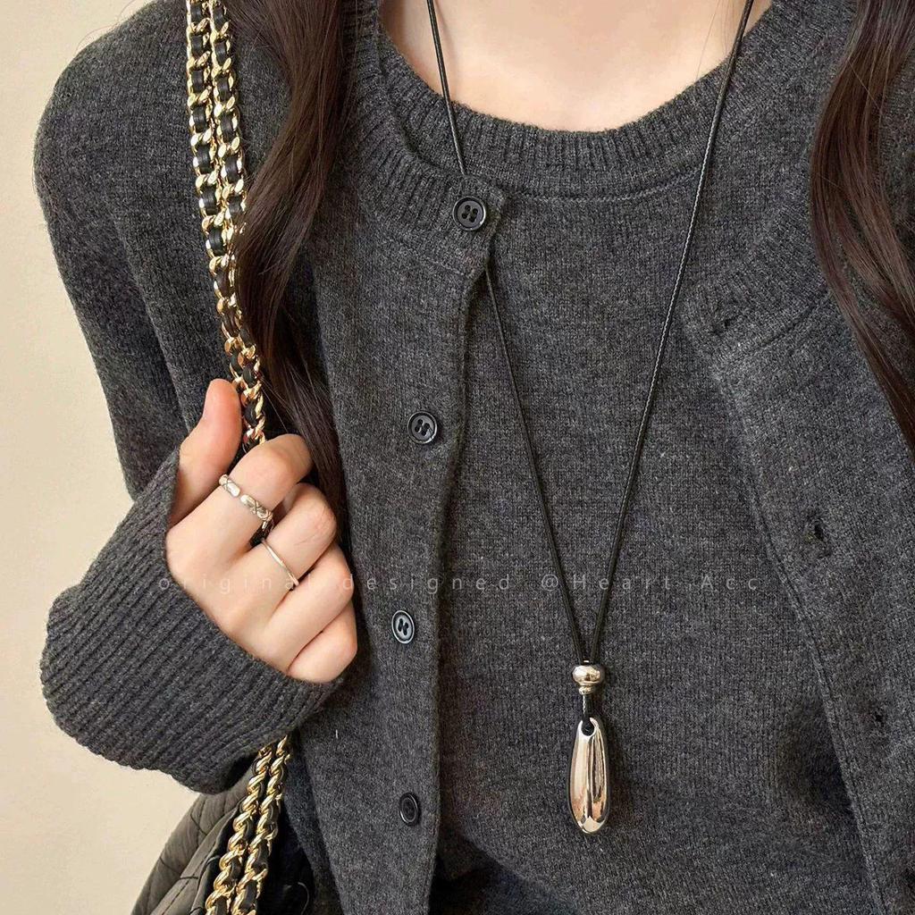 Mori Acorn-Style Ethnic Necklace: Handmade Woven Cotton & Linen Unisex Apparel Accessory