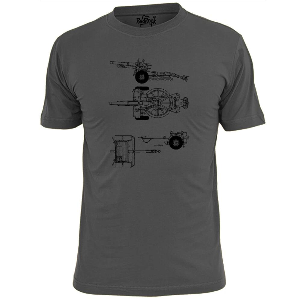 Mens 25 PDR Gun T shirt Military WW1 WW2 Tank 3XL