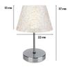 Northern Chrome Body Lampshade Gold Thread Headboard Bedroom Living Room Reading Corner