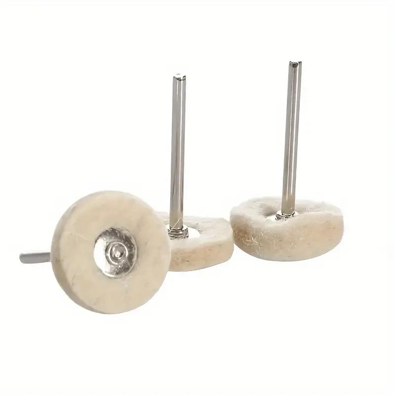 5/10/20 Pcs Metal Grinding Polishing Polishing Wheel Brush Kit, 25mm Rotary Brush and 25mm Round Felt for Rotating Tools