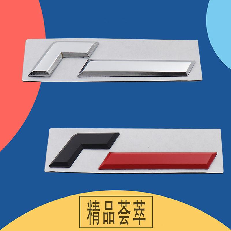 3D F logo Sticker Tail Bumper Badge Auto Rear Trunk Emblem Accessories Fit for Golf 8th Generation High-Performance Tuning Car Custom Modification