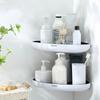 Plastic Corner Storage Shelf Wall Mounted Wall Shower Shampoo Rack  Bathroom