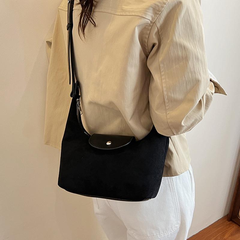 Yogodlns Fashion Women Nubuck PU Leather Handbags High Quality Ladies Small Shoulder Hobo Bags Casual Crossbody Bags for Daily Use