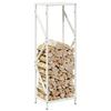 VidaXL Portant de bois chauffage blanc 34x25x100 cm, support à bûches de cheminée, support à bûches, support à bûches, 864324