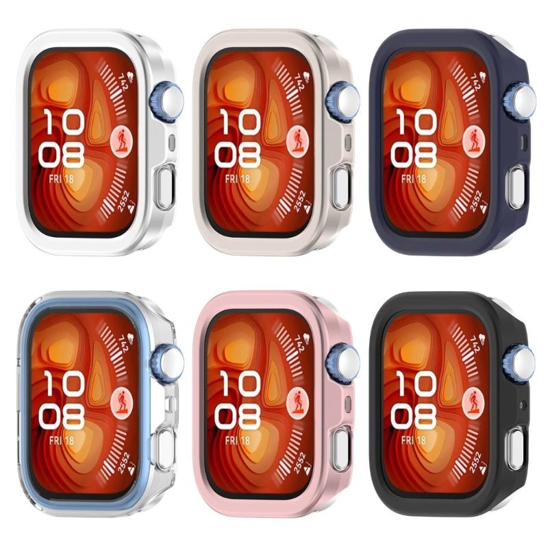 Hollowed Frame Protective Cover for Watch Fit 4 Shockproof PC Watch Sleeve Fashion Forward Modern Aesthetic
