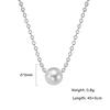 Geometric Round Heart Choker Necklace for Women Stainless Steel Minimalist Simple Clavicle Neck Chain Jewelry