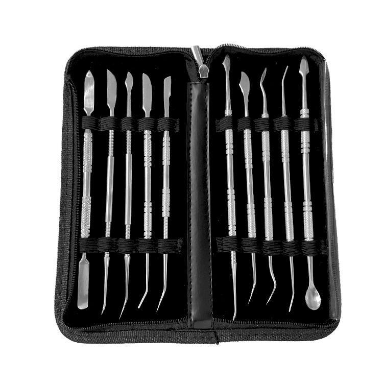 

10Pcs/set Stainless Steel Ceramic Carving Knife Candle Carving Tools, Soft Clay Sculpture Tool Set