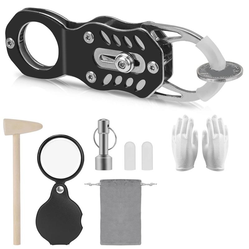 

ABWR-Coin Verification Via Ping Resonance Test- Pocket Coin Ping Pinger Test Kit, Size Measurement Included Comparison
