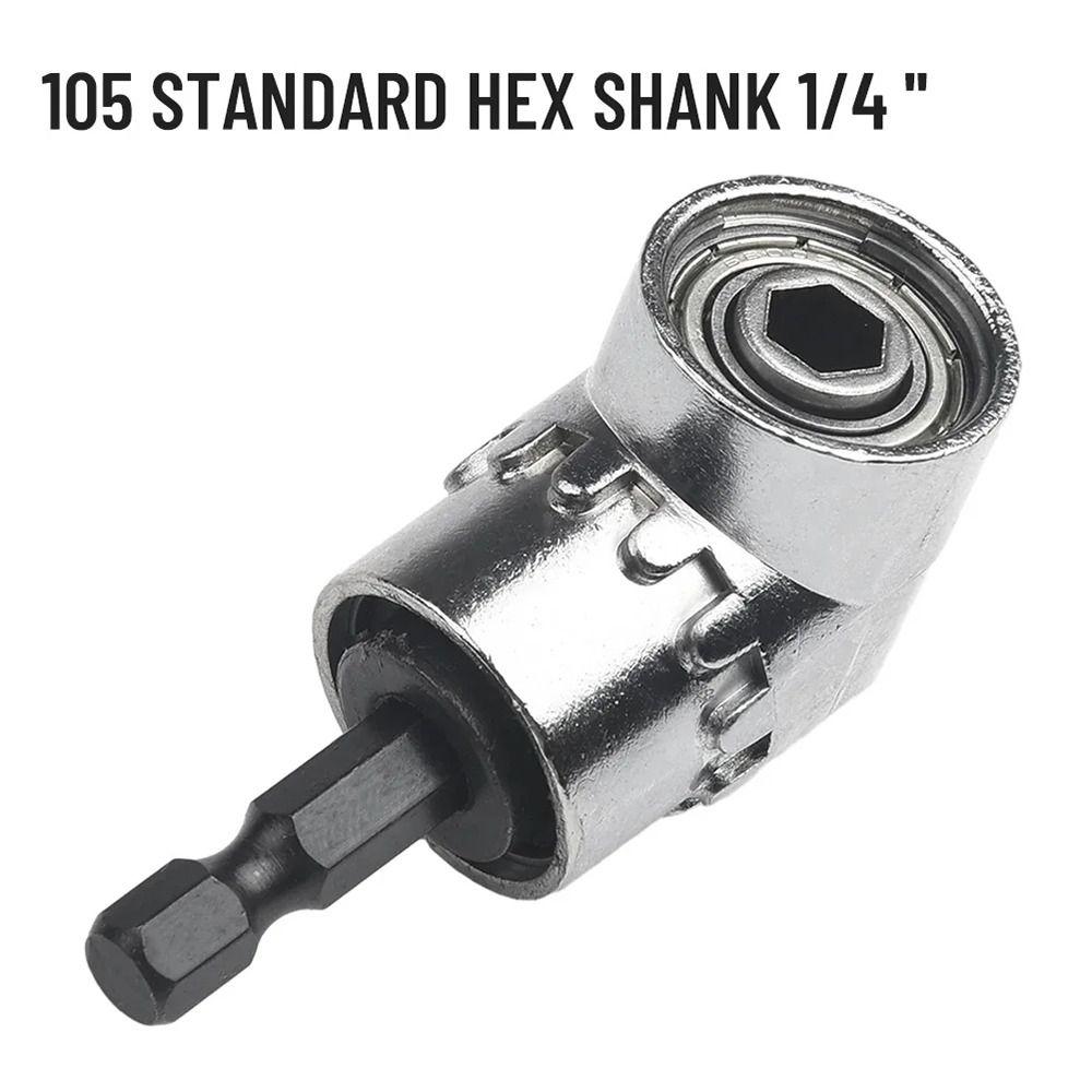 1Pcs Holder Adaptor Right Angle Drill Bit 1/4 Hex Shank Screw Driver Tool Screwdriver Socket