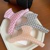 Korean New Fashon 11CM Large Curved Colorful Plaid Hair Clip Simple Acrylic Shark Clip Hair Accessories For Woman Girls