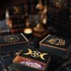 Portable Tarots Cards Box Astrology Divination Storage Case Wood Cards Container Exquisite Astrology Trinkets Box