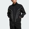 adidas Originals Q4 Atlanta Stone Track Top Design a righe Logo Collo alto Giacca a maniche lunghe Giacca da uomo Nera IX6714