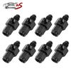 8pcs Fuel Fitting 4AN Male To Female with 1/8 NPT Gauge Sensor Port Hose Adapter