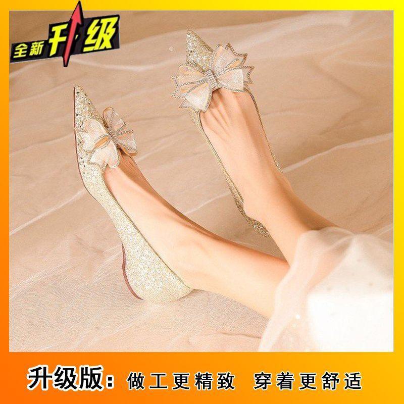 

Модные универсальные и удобные туфли-лодочки женские весна-лето 2025 новая нишевая высококлассная женская обувь с острым носком и неглубоким вырезом 40