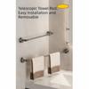 Nail Free Installation Bathroom Towel Rack Retractable Shoe Storage Shelf  Home