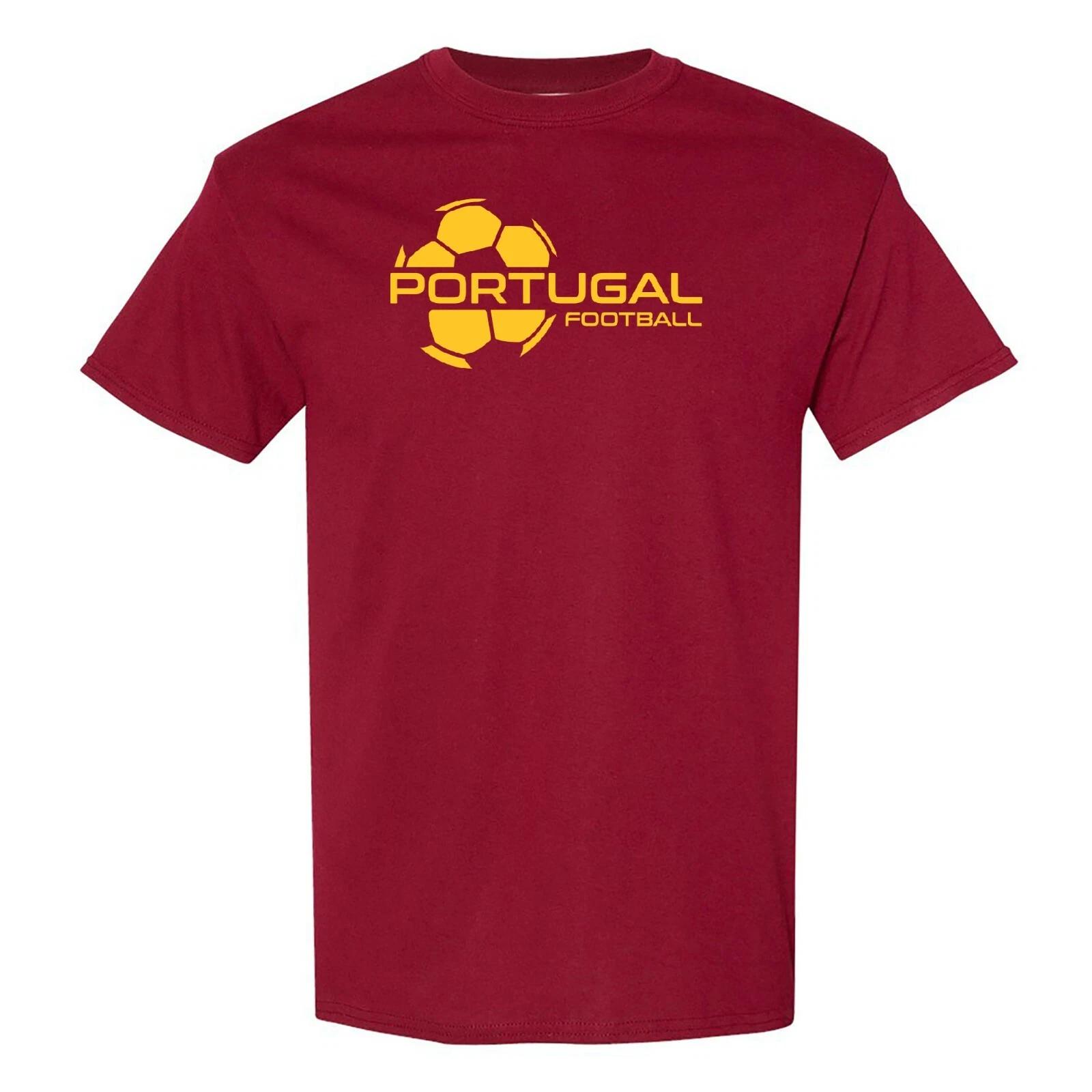Portugal Football Strike - Soccer Sports Short Sleeve T-Shirt - Garnet S