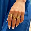 6Pcs/Set Starfish Ocean Rings Set, Stackable Marine Style Rings, Comfortable Wear Summer Beach Jewelry Gift