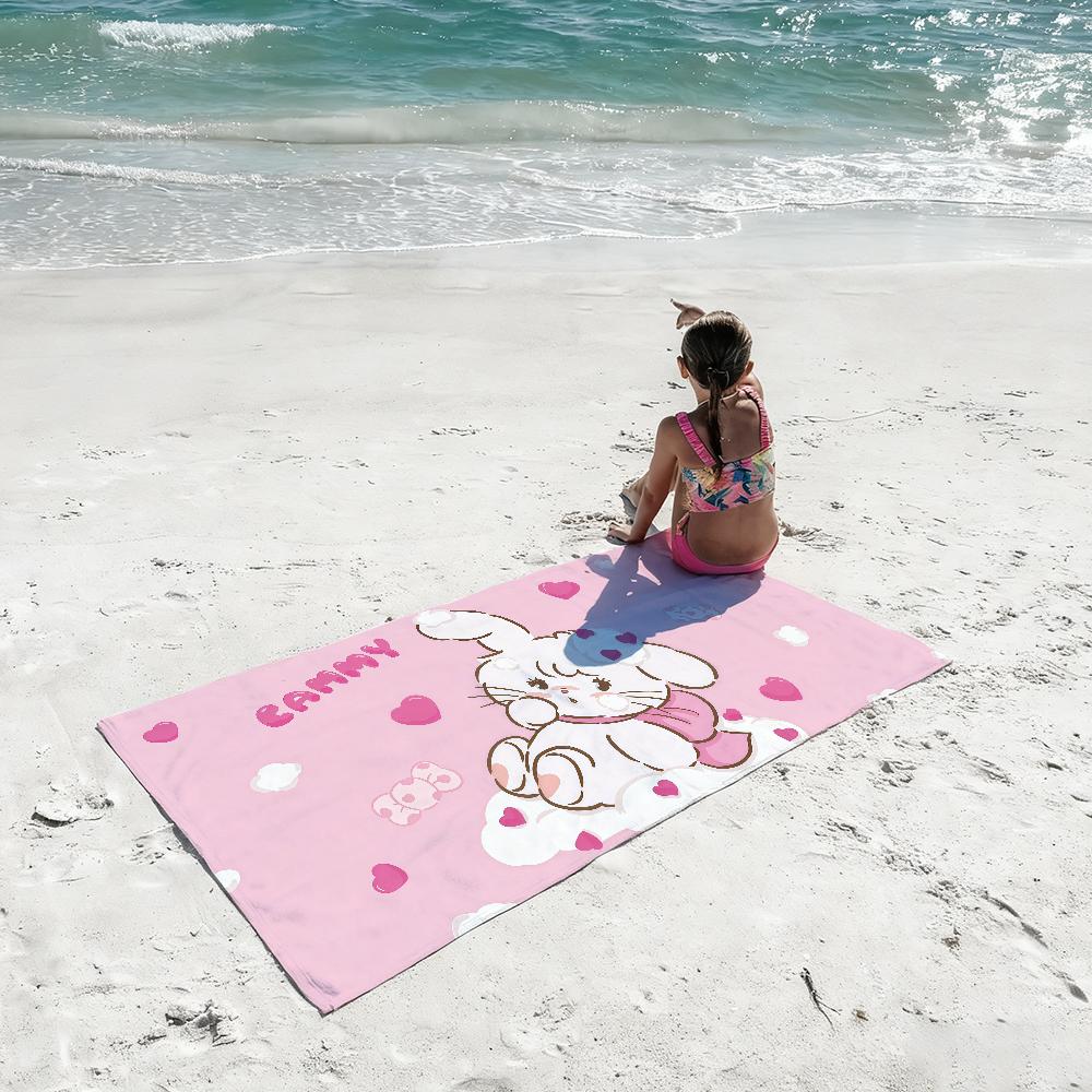 Cartoon Mikko Cat Cute Towel Quick Drying Beach Towels Are Suitable For Swimming Pools Camping Yoga And The Gym