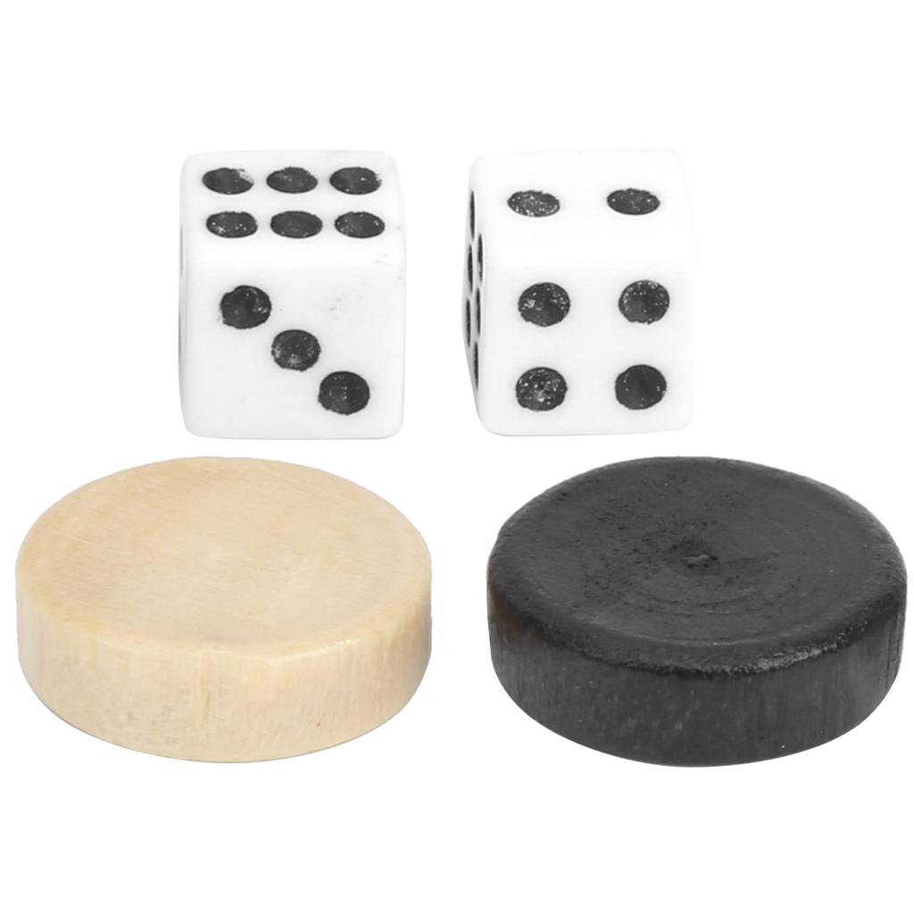 Wooden Box Chess Chessboard Checkers 3 in 1 Checkerboard with Chessman