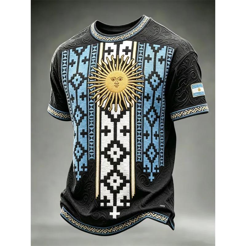 2026 Edition Argentine Fan Football Training T-Shirt - 3D Digital Printing - Comfortable and Breathable - Family Clothing