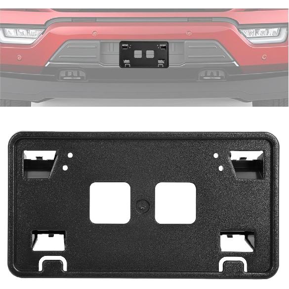 Front License Plate Bracket Compatible with 2021-2023 Ford F150 3.3L 5.0L Bumper License Plate Holder Frame Replacement for ML3Z17A385AB FO1068185