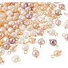 Crafans Cultured Freshwater Pearl Charms with Loops Natural Pearl Beads Baroque Pearls Summer Charms for Crafts DIY Jewelry Making Supplies