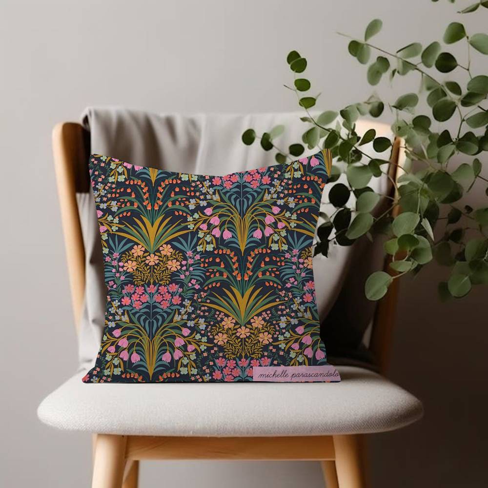 M-miche lle flowers Comfortable soft Pillow Case for Sofa Living Room P-parascandolo Home office Decor and Protective Covers