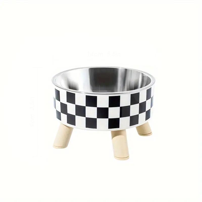 

Приподнятая миска для корма для кошек с защитой от удушья, миска для корма и воды с подставкой, принадлежности для кормления и питья домашних животных для маленьких и средних собак