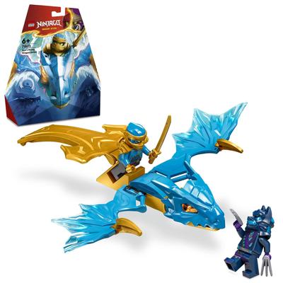 LEGO Juguete de dragón Ninjago Rising, regalo de cumpleaños, bloque educativo, Navidad, niños, niñas, niños de 6, 7, 8 y 9 años, batalla