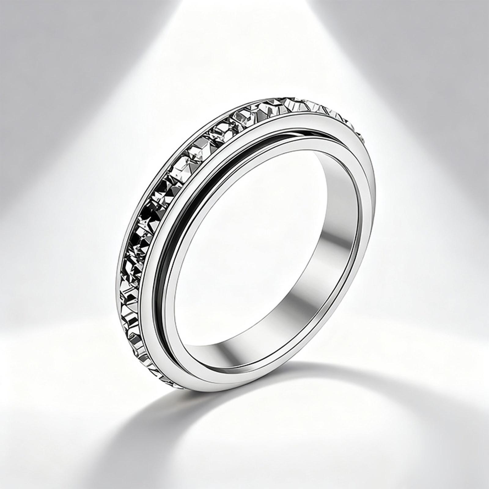 Ring Watch Fashion Male And Female Student Finger Watch 10 серебряный