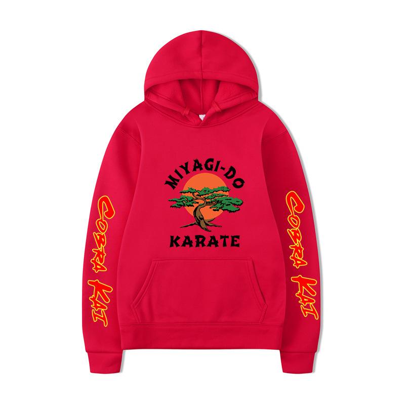 Karate Kid Val Armorr Cobra Print Men's Hoodie Brand Hoody Y2K Clothes Vintage Fashion Unisex Long Sleeve Pullovers