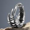 Vintage Animals Dragon Claw Ring for Men Women Punk Hip Hop Opening Adjustable Fashion Personality Gothic Rings Jewelry Gift