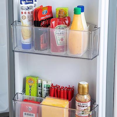 Contenitore per alimenti freschi per frigorifero Porta laterale per frigorifero Frutta Verdura Spezie Contenitore per alimenti Contenitore per organizer da cucina Scatole di stoccaggio