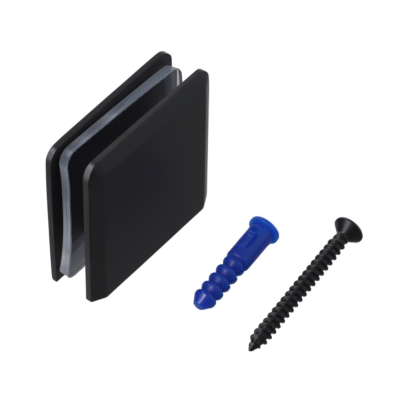 

Black Brass Glass Clamp High Load Capacity Glass Support Clamp Fixing Glass Panel Fixing Versatile Glass Mounting Chrome