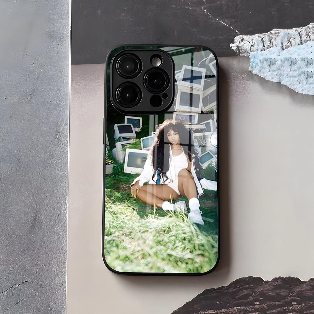 Singer SZA Lana Phone Case For IPhone 17 Air 16 E Pro Max 15 14 13 Mini 12 Pro 11 Max Plus Black Glass Cover