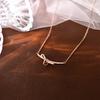 Bow Necklace, Light Luxury, High-end, Exquisite Temperament, Ladies' Collarbone Chain, Niche Design Sense