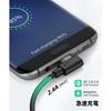 SUNGUY Micro USB Kabel L-förmig 3M [2er Set] Doppelseitiges Micro USB Kabel Kompatibel mit QC3.0/2.0 18W Schnellladung USB2.0 Datenübertragung L-förmig C