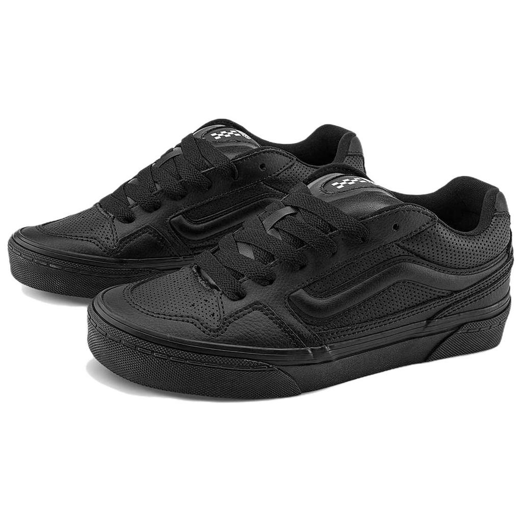Vans Caldrone Comfortable Versatile Low-Top Skate Shoes Women sneaker Black VN0007P9BLK