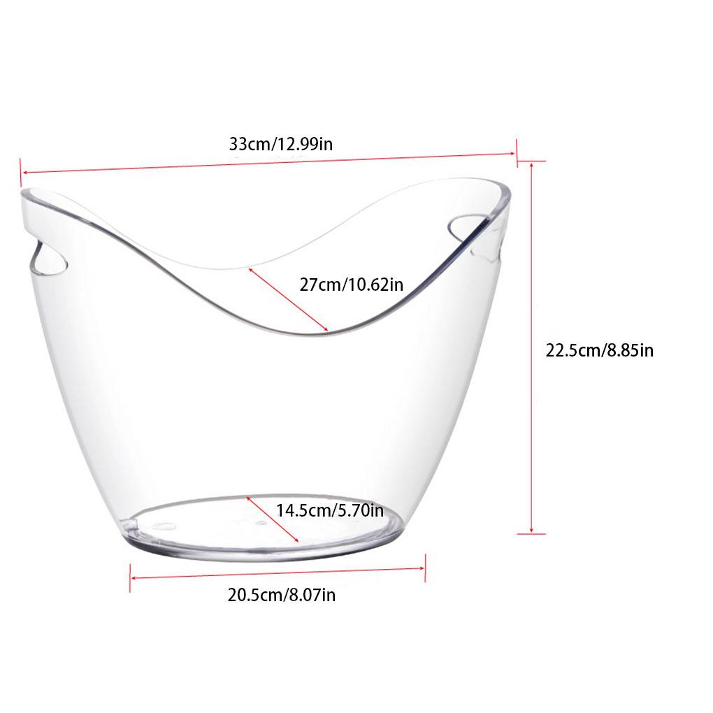 Universal-Eiskübel aus Kunststoff für gekühlte und erfrischende Getränke, Party-Bar, Bier, Weinkühler, leicht zu reinigen