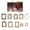 20 Pieces Decoration Stickers Retro Mirror Frame PET Decals for   Handcrafts Scrapbooking Photo Album