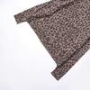 Women's Leopard Print Round Neck Long Sleeve Knit Sweater - European & American Style 2025 New Collection