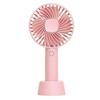 Tragbarer USB-wiederaufladbarer Handventilator - Rosa