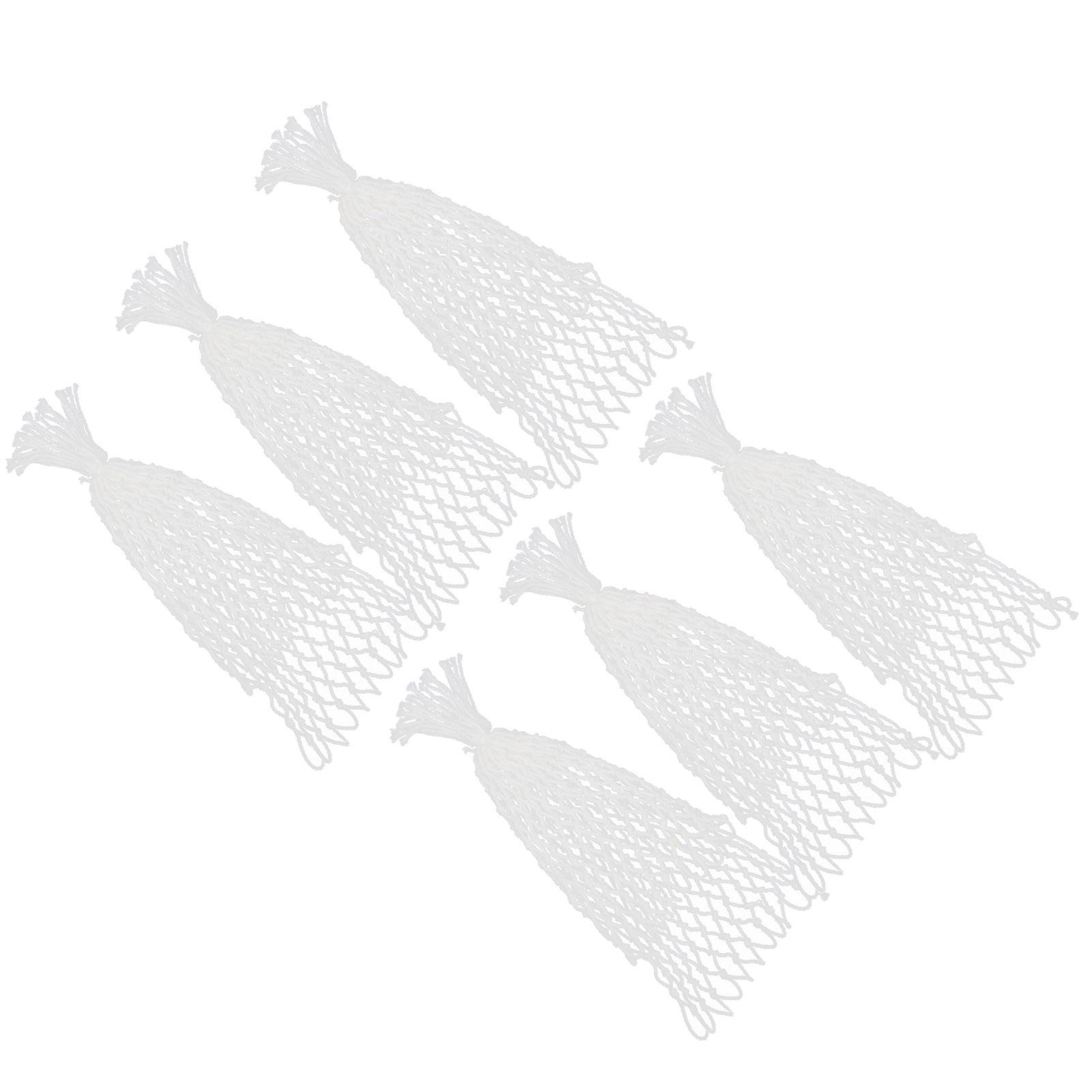 

6 шт. Сетка для бильярдных шаров Хлопковая сетчатая сумка Пул Белый Прочные Аксессуары для бильярдного стола