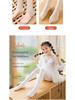 Girls' Spring & Autumn Solid Color Twisted Leggings with Step-on Cotton Dance Socks