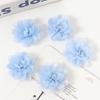 2/5Pcs 6CM Chiffon Fabric Artificial Flower For Home Room Wedding Invitation Artificial Flowers For Dress Decoration Accessories