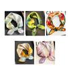 53x53cm 100% Mulberry Silk Scarf Luxury Square Hair Bandana Elegant Head Wrap Neckerchief Sunscreen Shawl for Women