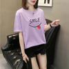 Harajuku Funny Letter Print Short Sleeve T-shirts Women Summer Pure Cotton Casual Loose Student T Shirt Women's Y2k Tops