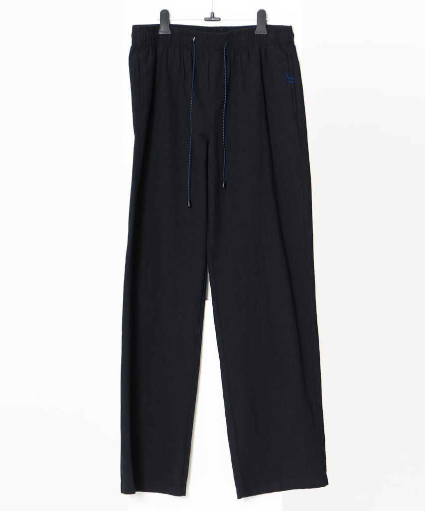 ODD DOT Odd Stitch Linen Pants_Black