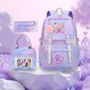 K-Pop Witch Hunters Cartoon Printed Student Pencil Bag Lunch Bag Three-Piece Backpack